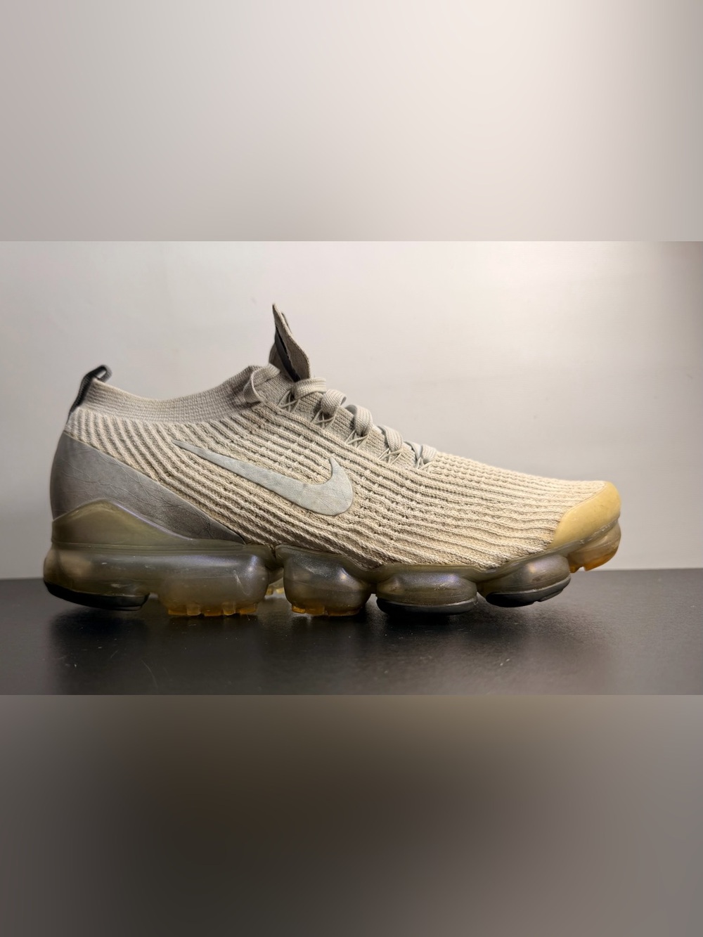 Nike Men's VaporMax Flyknit Sneaker — Silver 150